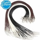 60pcs Mixcolor Necklace Cord With Clasp Bulk For Bracelet Necklace And Jewelry