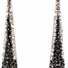 JANEFASHIONS BLACK AUSTRIAN CRYSTAL RHINESTONE DROP CHANDELIER DANGLE EARRINGS