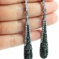 JANEFASHIONS BLACK AUSTRIAN CRYSTAL RHINESTONE DROP CHANDELIER DANGLE EARRINGS
