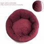 Casablanca Round Solid Pet Bed Water-Resistant Bottom Machine Washable Dog Bed
