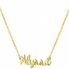 Yiyang Friendship Necklaces Personalized Name Necklace 18K Gold Plated Steel