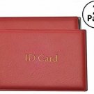 ID Card Holder With 2 Clear Card Sleeves - Driver License And Identification 2