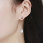 SBLING Platinum-Plated Cubic Zirconia Teardrop Earrings(3.9 Cttw; Teardrop)