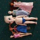 Lot of 5 Disney Frozen Barbie dolls 11-12-in and 16 in Frozen Princess Elsa&Anna