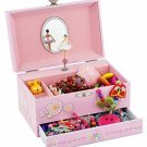 Ballerina Music Jewelry Box With Melody Is Swan Lake Pink