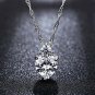 5.2 Ct Simulated White Clear Crystal Gemstone Heart Topaz With Simulant Diamond
