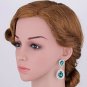 Mecresh Green Teardrop Austrian Crystal Bridal Dangle Earring