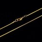 Gold Chain 18K Gold Plated Snake Chains For Necklace Jewelry Making 18inch With