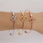 Minimalist Shears Scissor Bangle Stacking Adjustable Wire Bracelet For (3 1