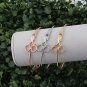 Minimalist Shears Scissor Bangle Stacking Adjustable Wire Bracelet For (3 1
