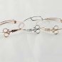 Minimalist Shears Scissor Bangle Stacking Adjustable Wire Bracelet For (3 1