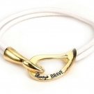 Alexa's Angels 18K Gold Plated/Wt - Cancer Brave Support - Bracelets Cancer
