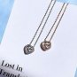 MoBody Unique Dancing Hearts Pendant Necklace Stainless Steel Adjustable Charm