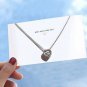 MoBody Unique Dancing Hearts Pendant Necklace Stainless Steel Adjustable Charm