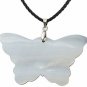 Angel Jewelry Women's Abalone Shell Butterfly Necklace Pendant
