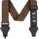 BestSounds Guitar Strap With 3 Pick Holders 100% Soft Cotton Strap For Bass And