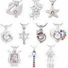 Cherri Wave 10 Pieces White Gold Plated Pearl Bead Cages Pendants For Jewelry