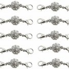 Mandala Crafts 10 Silver Gold Tone Jewelry Making Magnetic Hooks Lobster Clasps