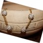 Diamond Crystal Stone Gold Plated Beads Disco Ball Shamballa Bracelet