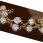 Diamond Crystal Stone Gold Plated Beads Disco Ball Shamballa Bracelet