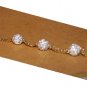 Diamond Crystal Stone Gold Plated Beads Disco Ball Shamballa Bracelet