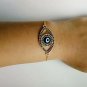 SENFAI Classics Evil Eye Adjustable Bracelet With Yellow Gift Box (Silver 7)