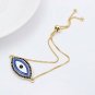 SENFAI Classics Evil Eye Adjustable Bracelet With Yellow Gift Box (Silver 1)