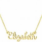 Yiyang Personalized Name Pendant Necklace 18K Gold Plated Stainless Steel Gift