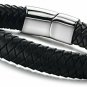 Jstyle Braided Leather Bracelets For Men Bangle Bracelets Fashion Magnetic 8.5
