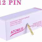 Atomus Microblading Needles 12 Pin 50pcs Permanent Makeup Tattoo Microblading