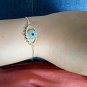 SENFAI Classics Evil Eye Adjustable Bracelet With Yellow Gift Box (Rose Gold 2)