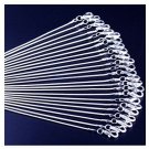 Snake Chain Necklace White Brightening 24pcs 925 Silver Plated 1.2mm DIY Link