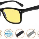Reduce Eyestrain,Anti Blue Rays,Spring Hinges Unisex Computer Reading Tinted