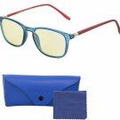 Computer Lens Glasses - Yellow Tinted Lenses With Blue Anti Reflective Coating