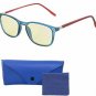 Computer Lens Glasses - Yellow Tinted Lenses With Blue Anti Reflective Coating
