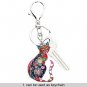 Enamel Printed Cat Box Chain Necklace For Women Teens Cat Lovers Pendants Great