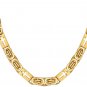 WESTMIAJW Solid 18K Yellow Gold Filled Over Stainless Steel Chain Necklace