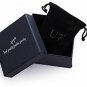 U7 Platinum Plated Rhinestone Crystal Cat Ear Stud Earrings