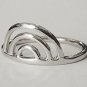 SOVATS Three U Shaped Ring For Women 925 Sterling Silver Rhodium Plated - and 8