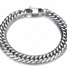 WELRDFG 18K Gold Plated 5-12 Mm Wide Curb Chain Bracelet For Men Women Steel