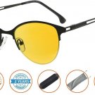 UV Protection,Anti Blue Rays,Reduce Eyestrain,Cat-eye Half-Rim Computer Reading