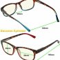 Computer Glasses 2 Pair Anti Glare Anti Reflection Spring Hinge Ombre Color For