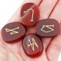 Rockcloud Healing Crystal 4pcs Engraved Angel Symbol Palm Stones Reiki