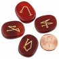 Rockcloud Healing Crystal 4pcs Engraved Angel Symbol Palm Stones Reiki