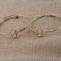 Minimalist Shears Scissor Bangle Stacking Adjustable Wire Bracelet For Gold)