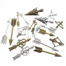 100g Craft Supplies Mixed Arrows Pendants Beads Charms Pendants For Crafting,