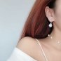 DDH Silver Wedding Tear Drop Crystal Dangle Earrings Bridesmaid Gift Jewelry