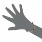 18k Gold Plated Evil Eye Protection Simulated Azabache Bracelet Link Amulet 5.5'