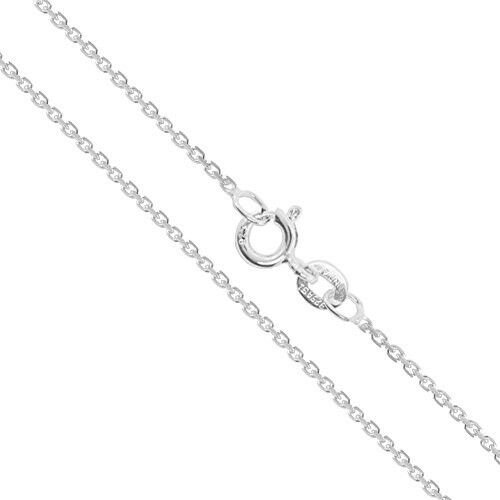 Sterling Silver Light Cable Chain 0.9mm Solid 925 Rolo Link New Necklace 30
