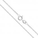 Sterling Silver Light Cable Chain 0.9mm Solid 925 Rolo Link New Necklace 30